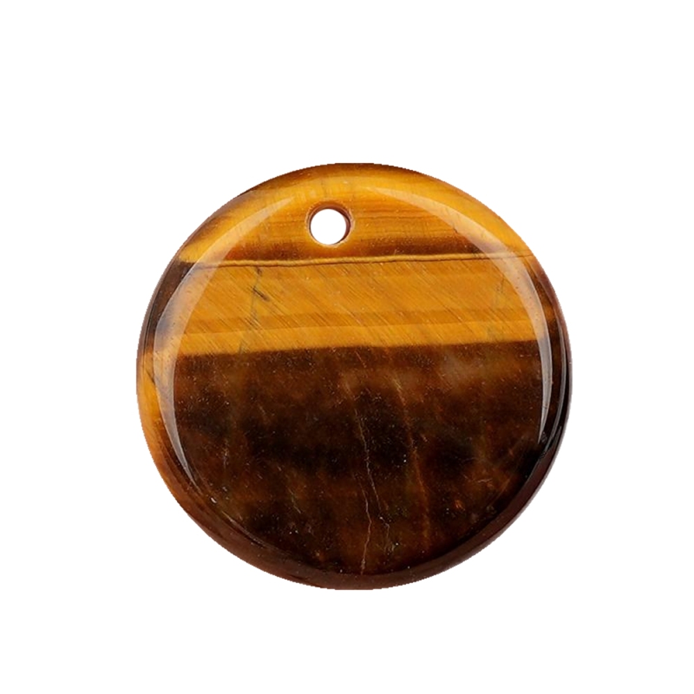 30MM Flat Round Gemstone Disc Pendant for Making Jewelry