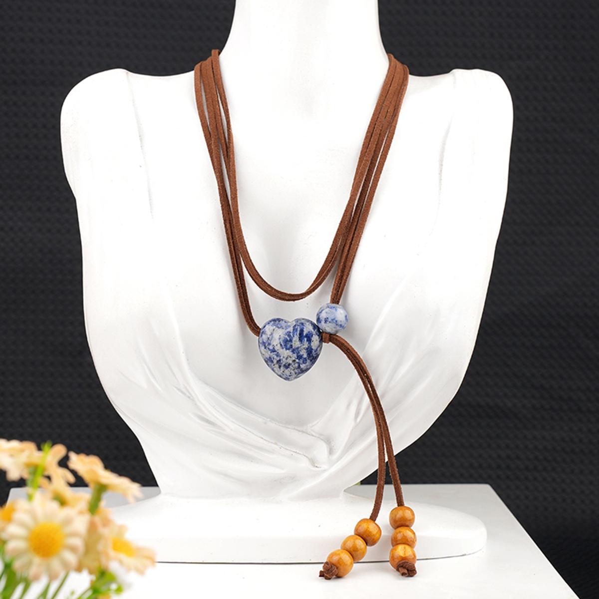 Love Heart 25MM Beads Waist Chain & Necklace