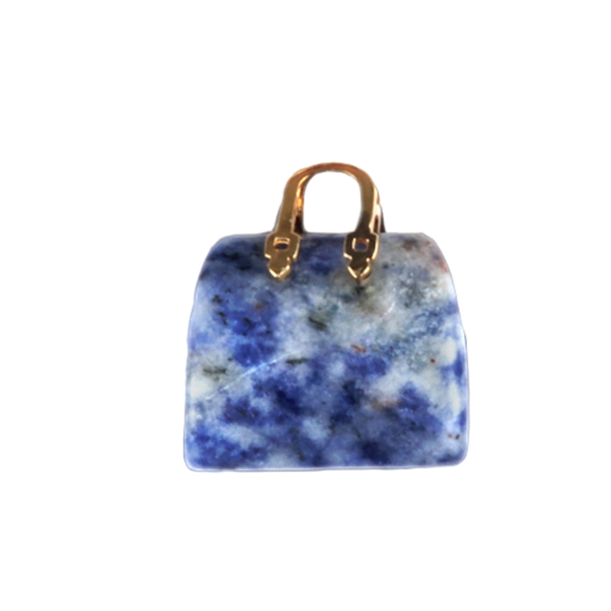 Gold Handbag Gemstone Pendant for Making Jewelry