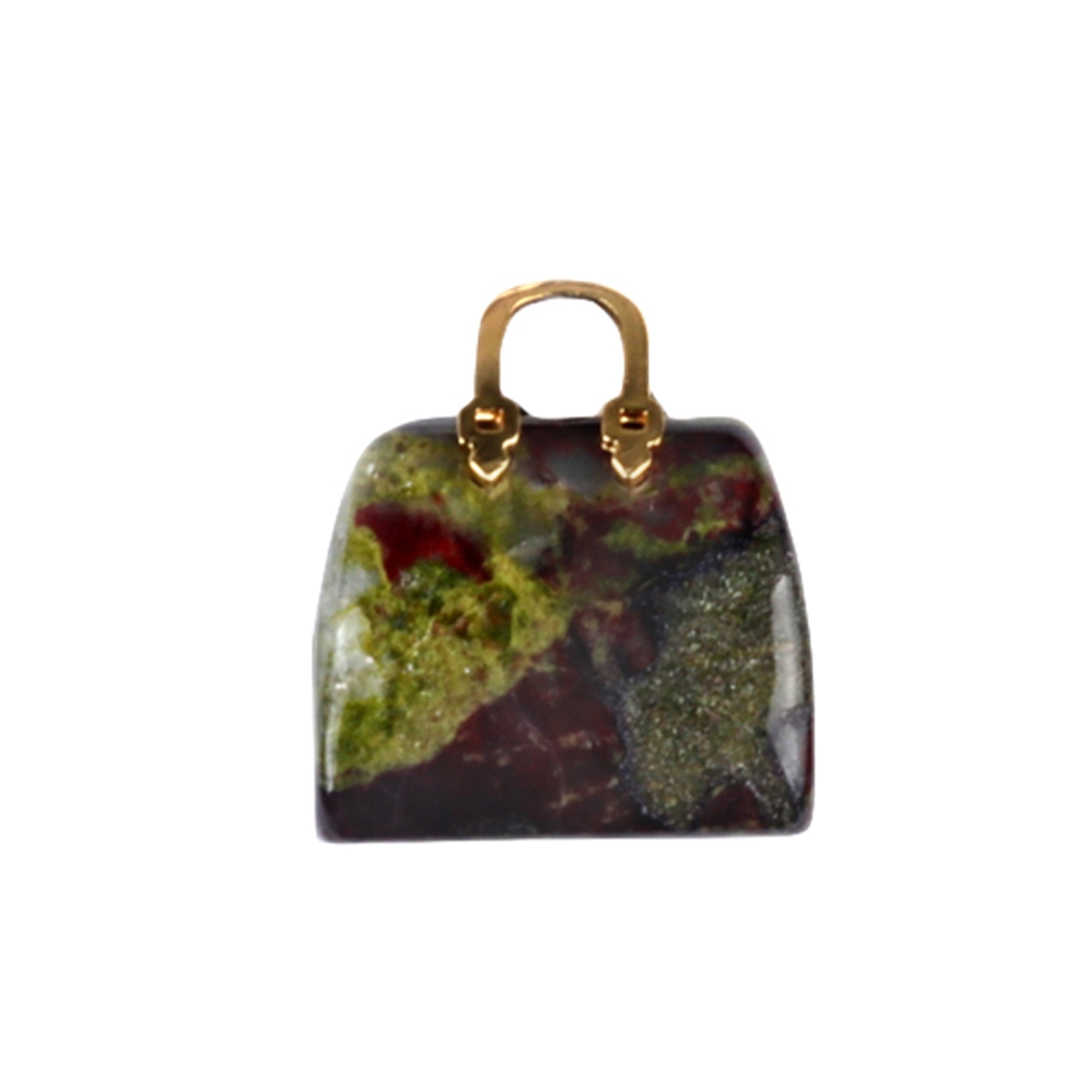 Gold Handbag Gemstone Pendant for Making Jewelry