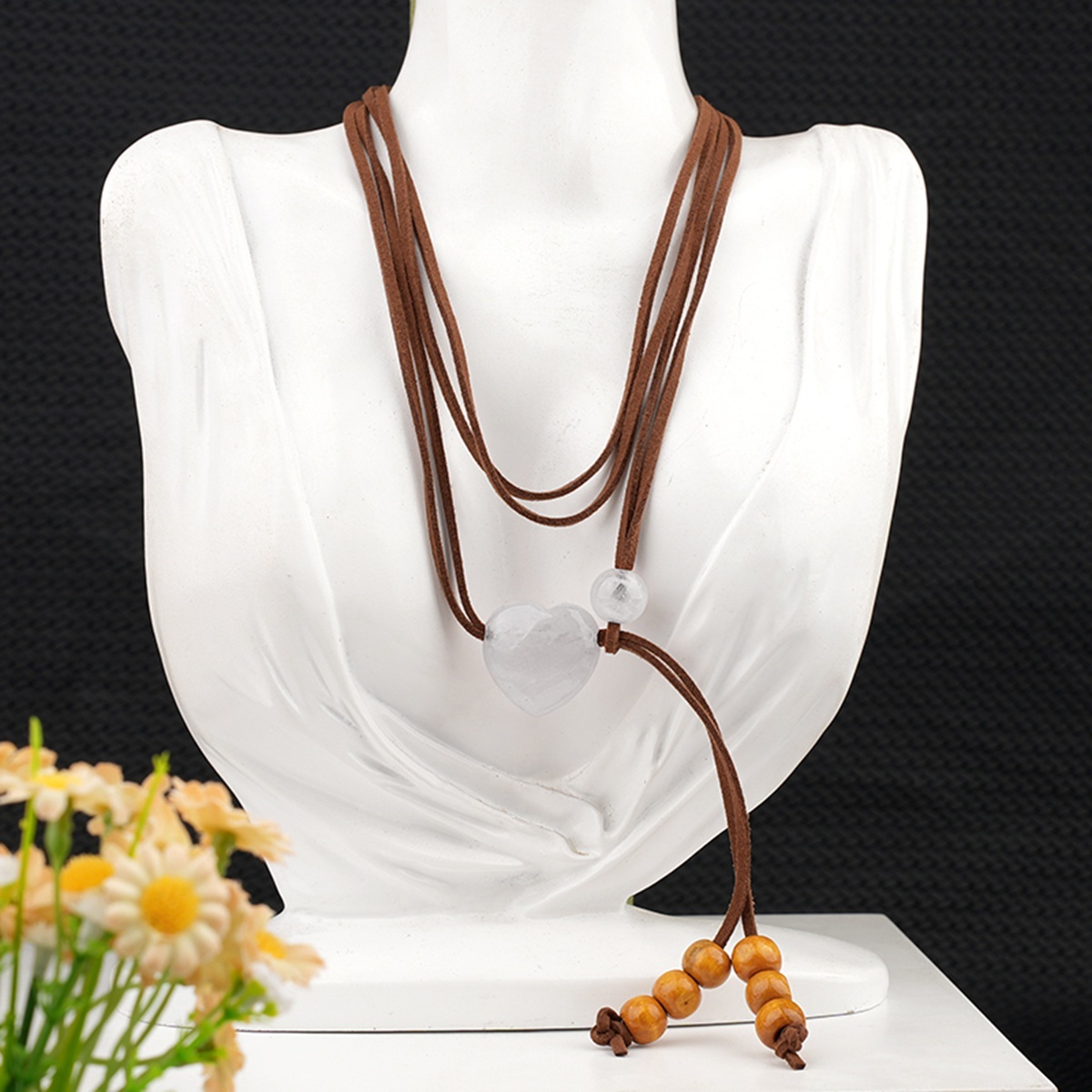 Love Heart 25MM Beads Waist Chain & Necklace