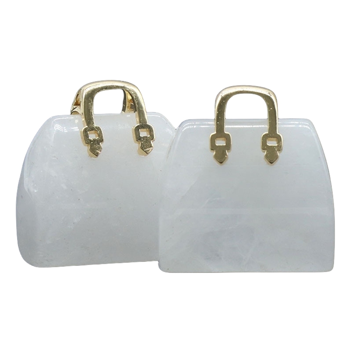 Gold Handbag Gemstone Pendant for Making Jewelry