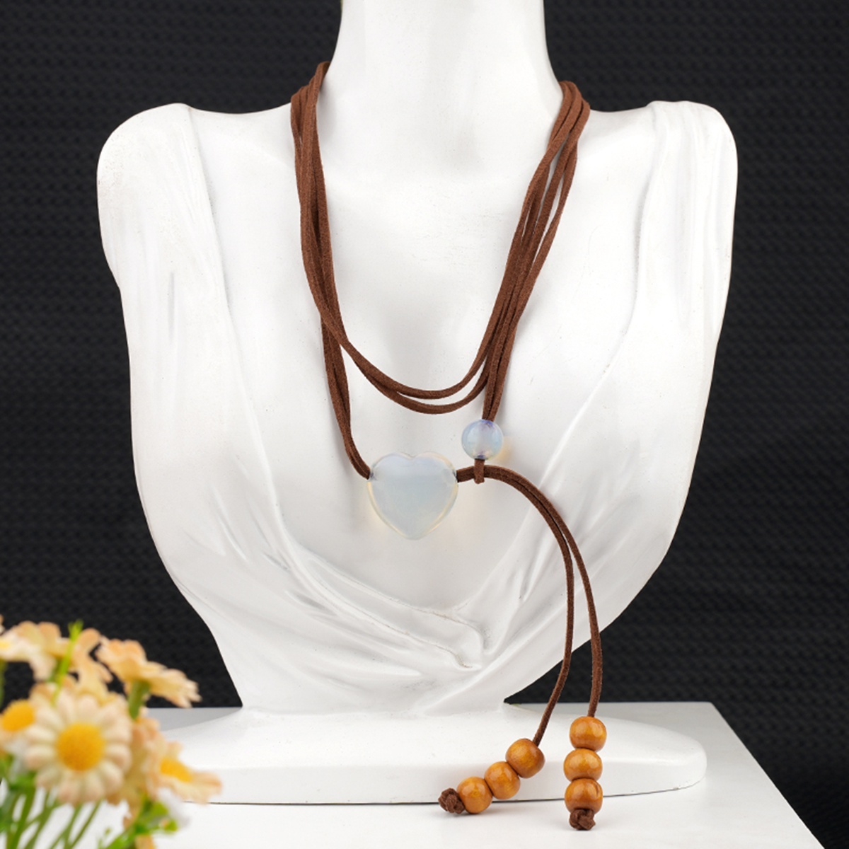 Love Heart 25MM Beads Waist Chain & Necklace