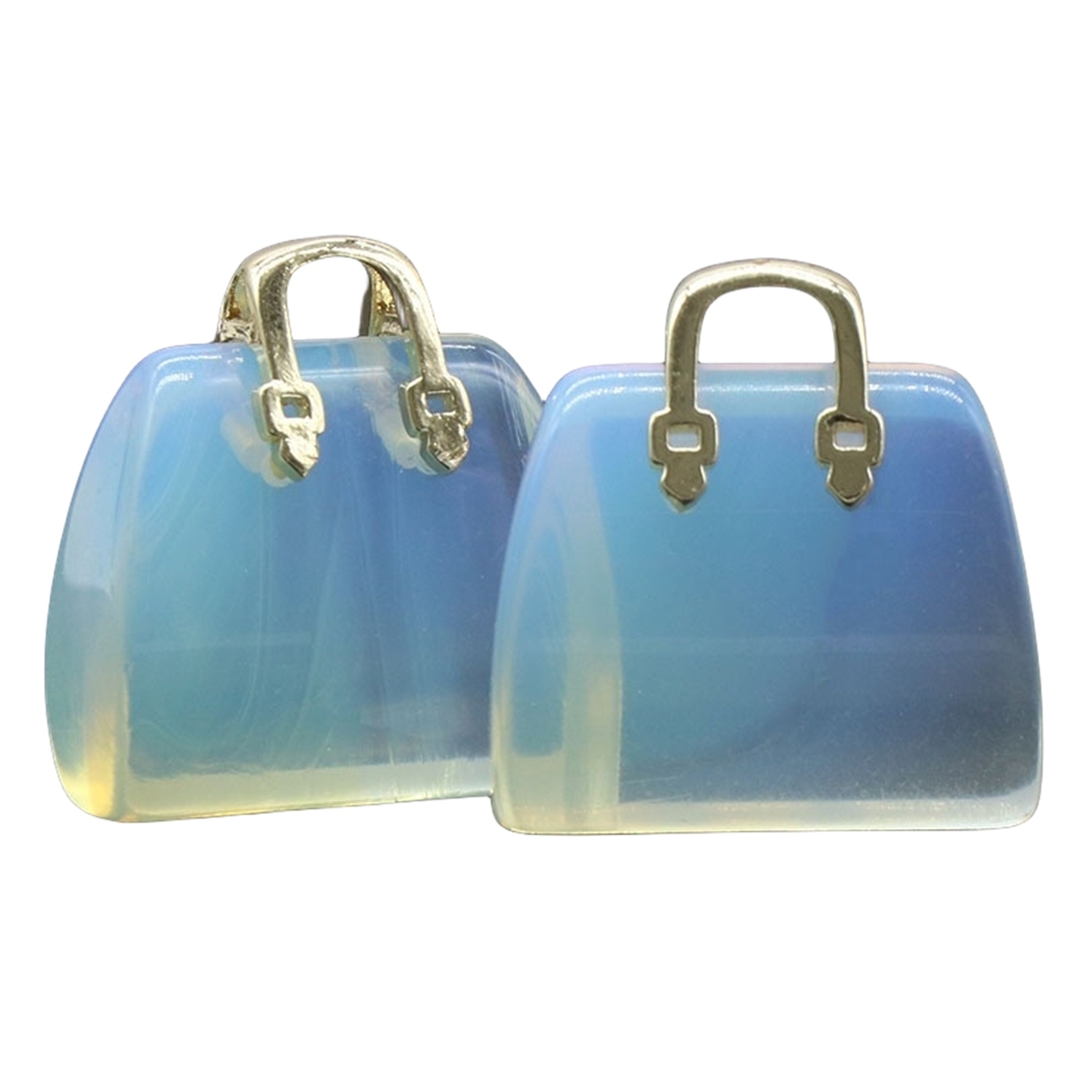 Gold Handbag Gemstone Pendant for Making Jewelry