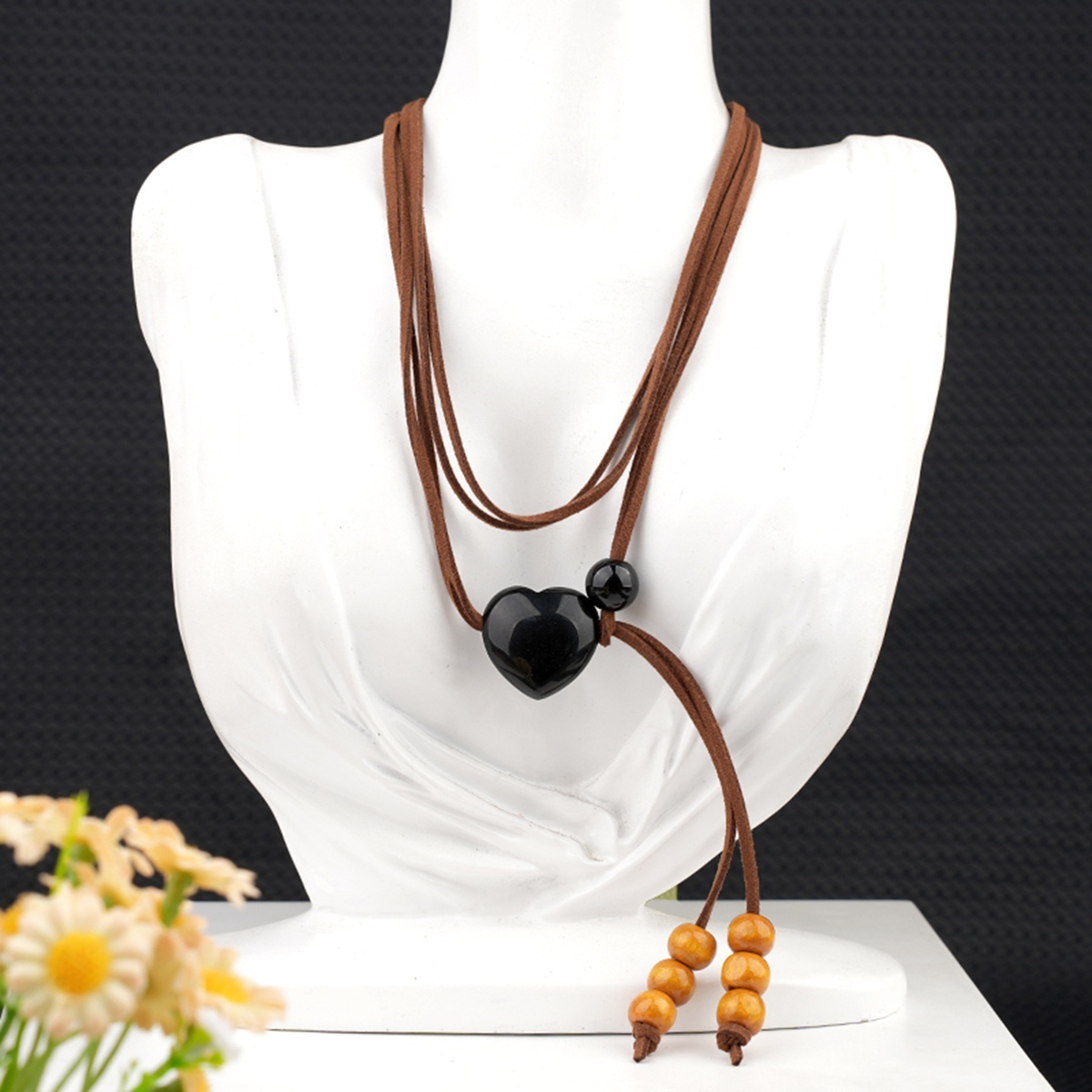 Love Heart 25MM Beads Waist Chain & Necklace