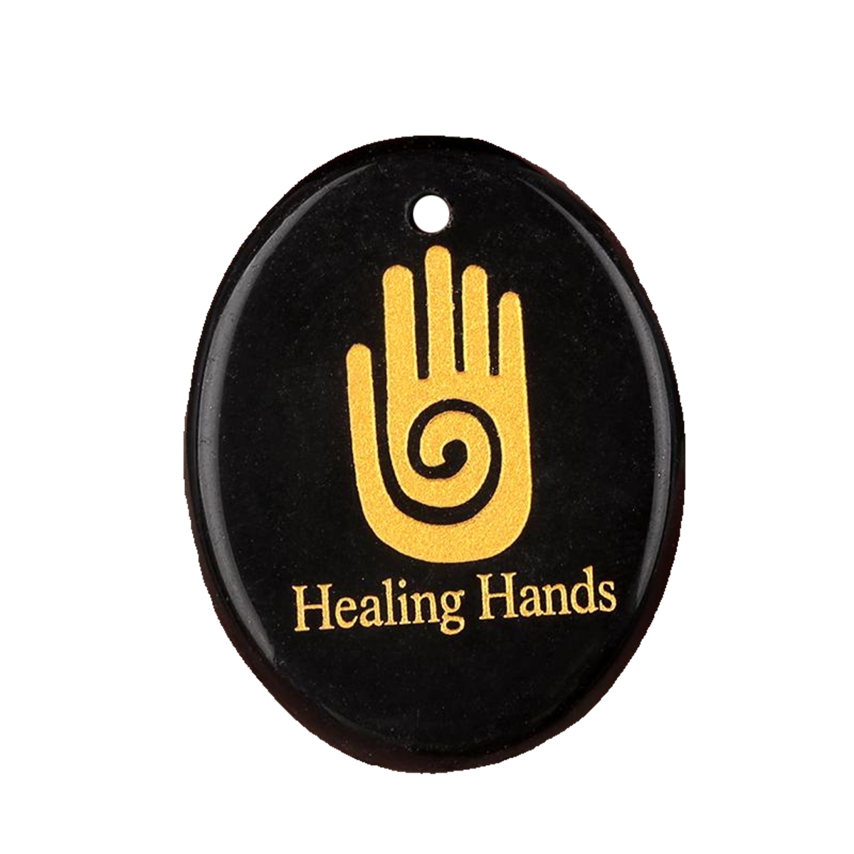 Oval Gemstone Pendant Craved Logo for Making Jewelry 35x45MM Stone Beads Healing Chakra Crystal