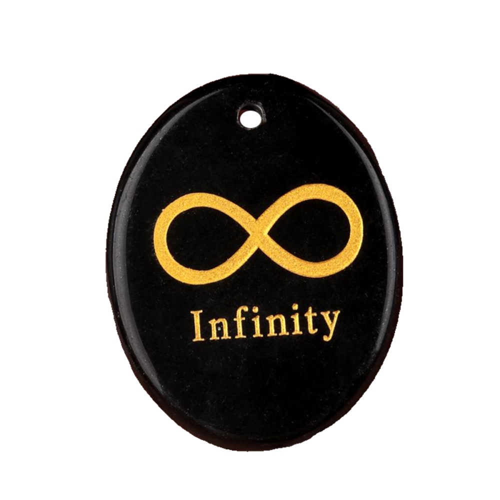 Oval Gemstone Pendant Craved Logo for Making Jewelry 35x45MM Stone Beads Healing Chakra Crystal