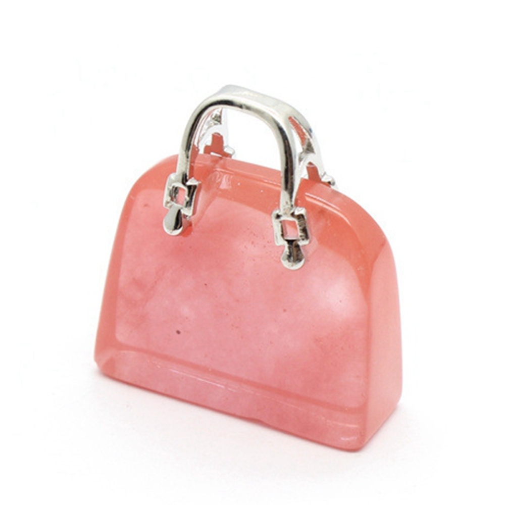 Gold Handbag Gemstone Pendant for Making Jewelry
