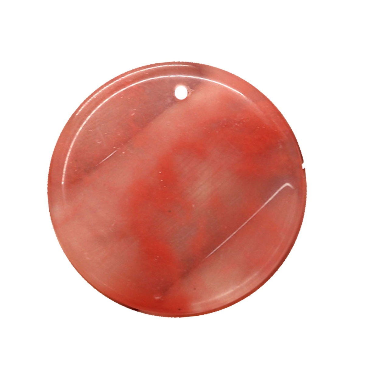 30MM Flat Round Gemstone Disc Pendant for Making Jewelry