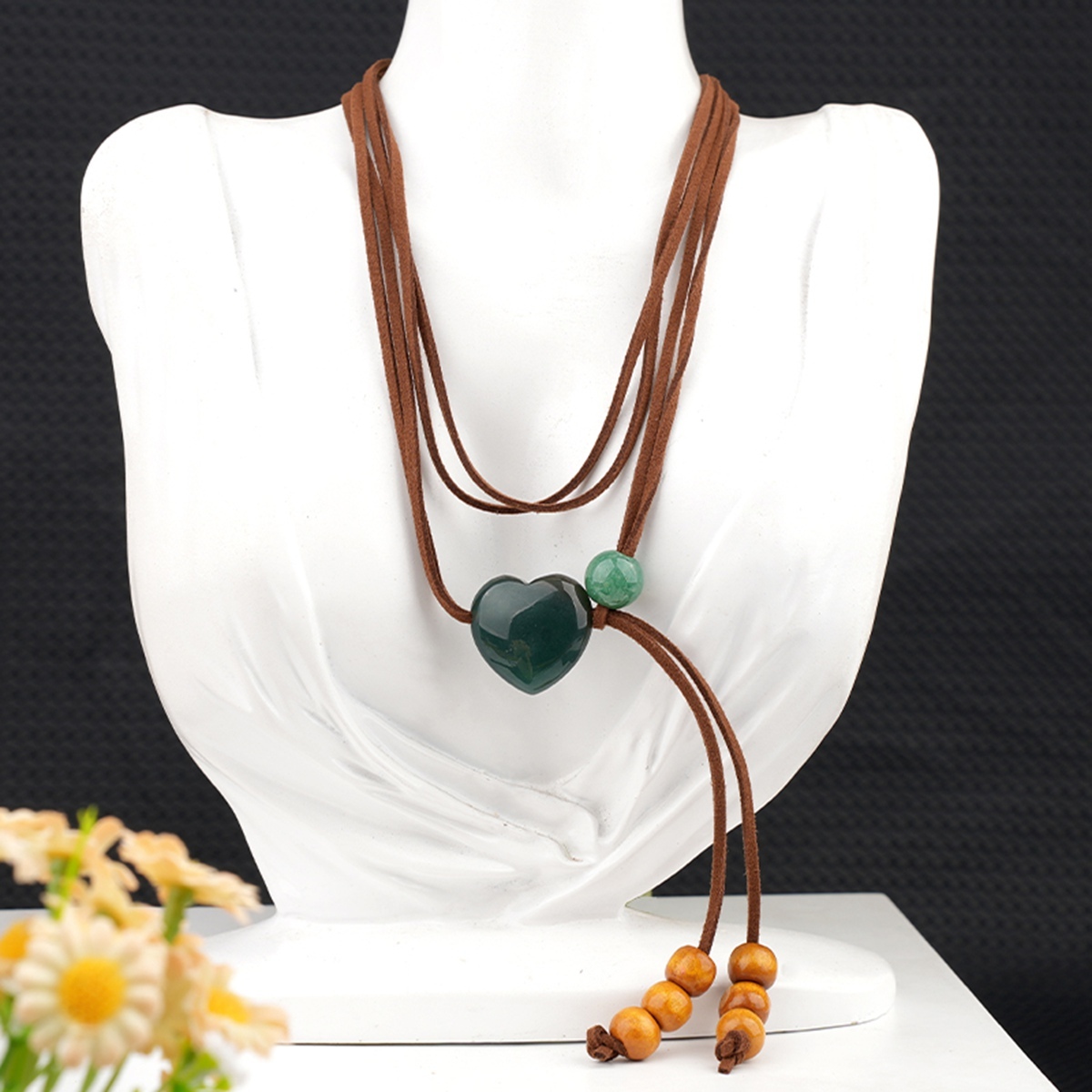 Love Heart 25MM Beads Waist Chain & Necklace