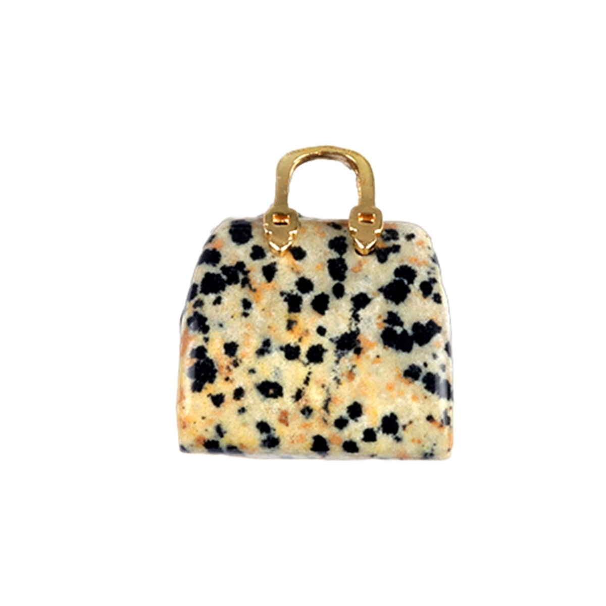 Gold Handbag Gemstone Pendant for Making Jewelry