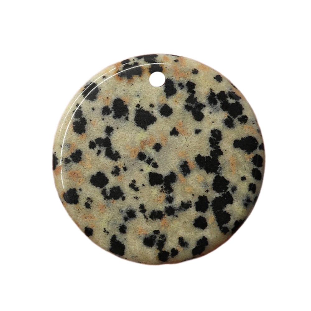 30MM Flat Round Gemstone Disc Pendant for Making Jewelry