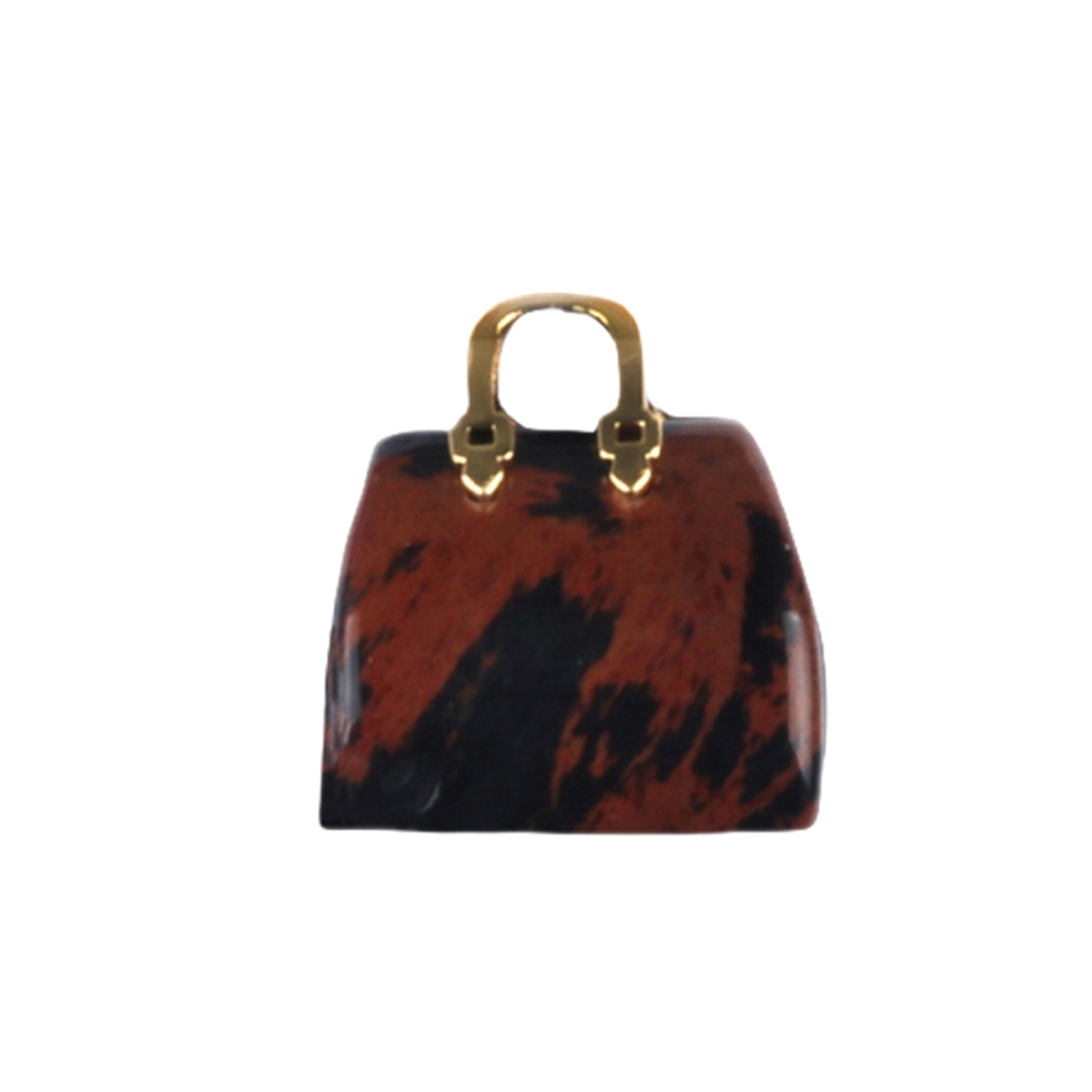 Gold Handbag Gemstone Pendant for Making Jewelry