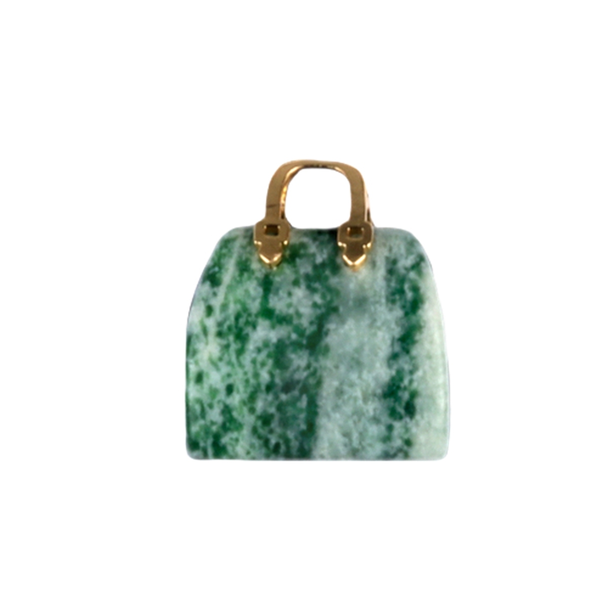 Gold Handbag Gemstone Pendant for Making Jewelry