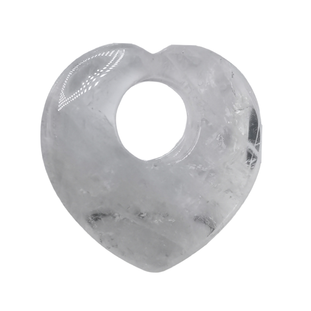 Gemstone 40MM Love Heart Stone Pendant for Making Jewelry