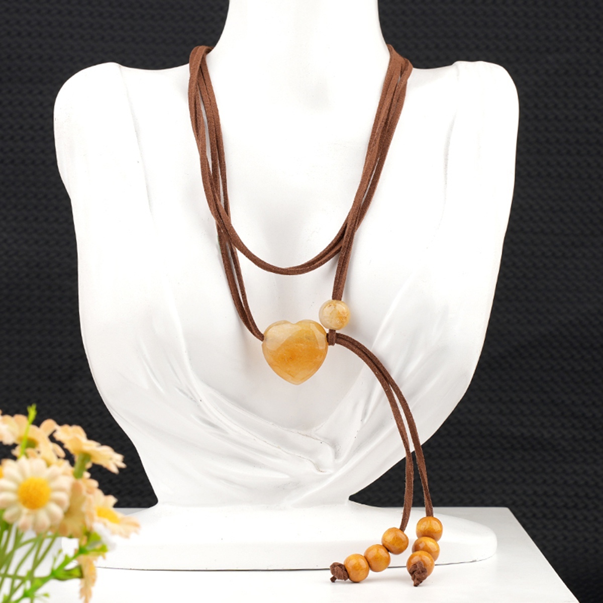 Love Heart 25MM Beads Waist Chain & Necklace