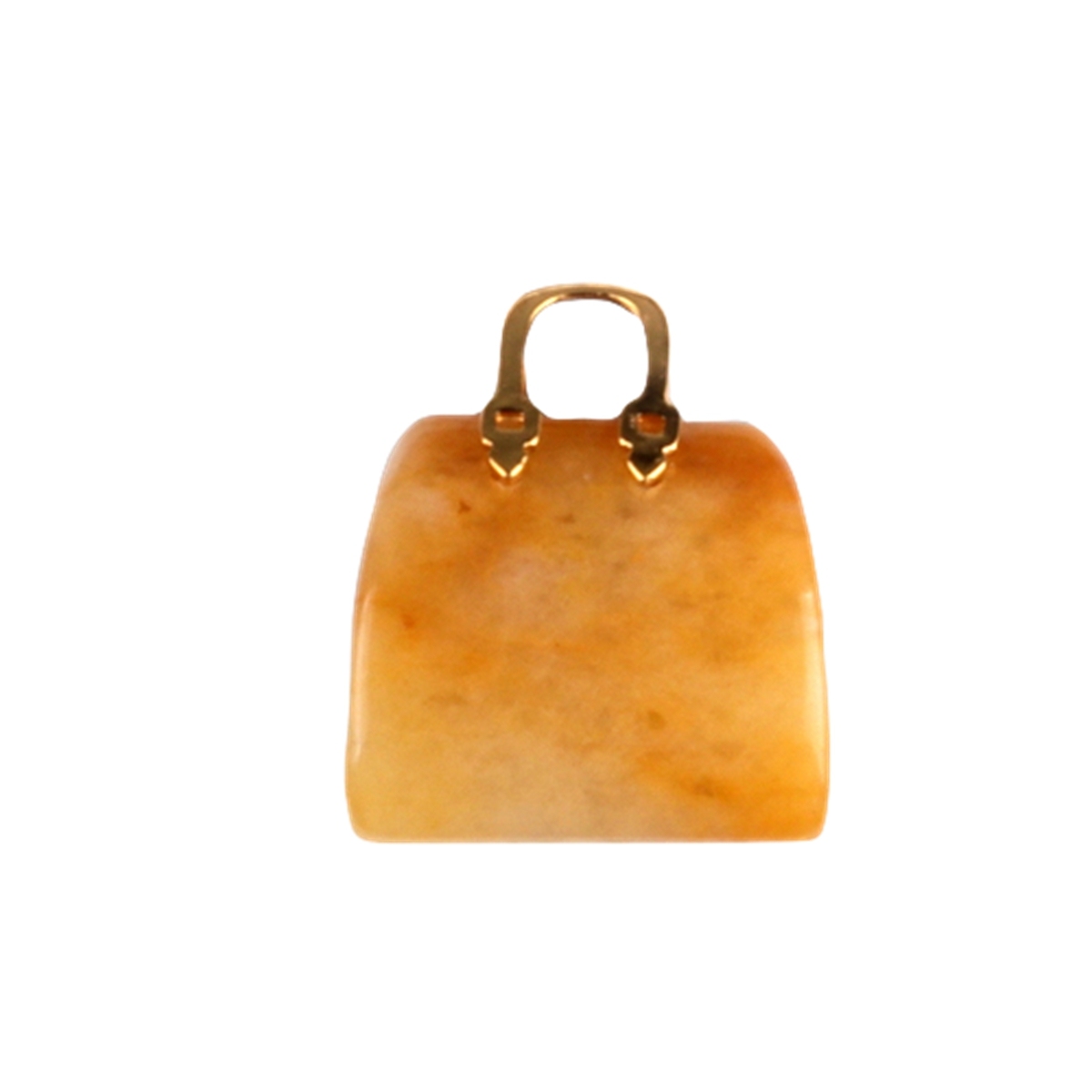 Gold Handbag Gemstone Pendant for Making Jewelry