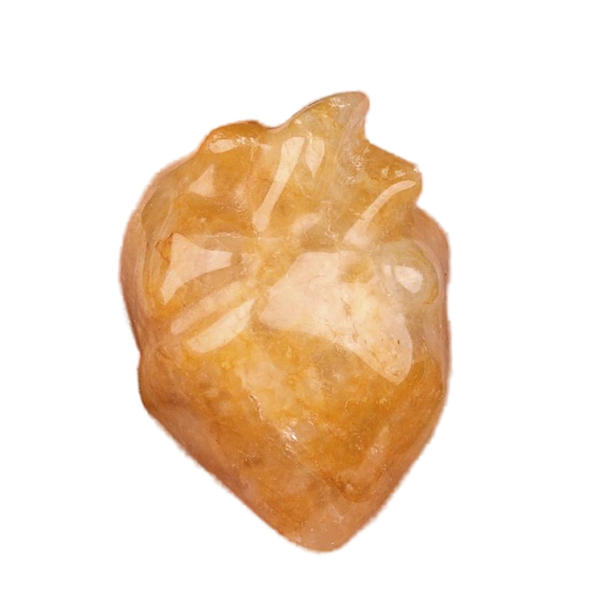 Handmade Craved Heart Shape Gemstone Decoration