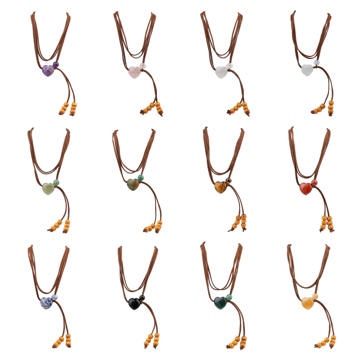 Love Heart 25MM Beads Waist Chain & Necklace