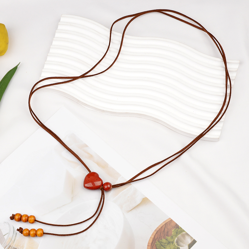 Love Heart 25MM Beads Waist Chain & Necklace