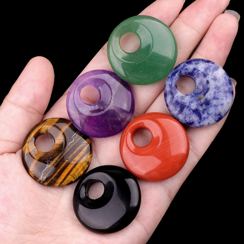 30MM Pingan Gemstone Pendant for Making Jewelry