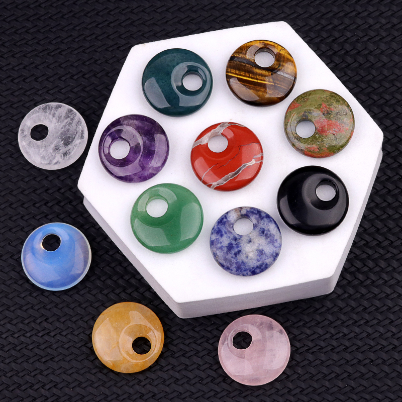 30MM Pingan Gemstone Pendant for Making Jewelry