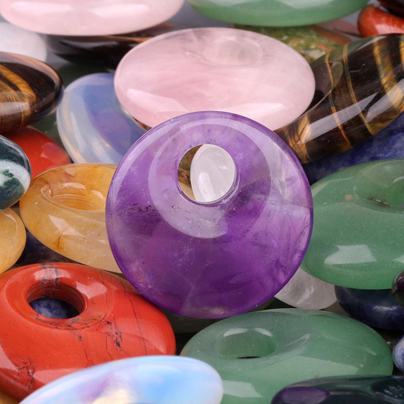 30MM Pingan Gemstone Pendant for Making Jewelry
