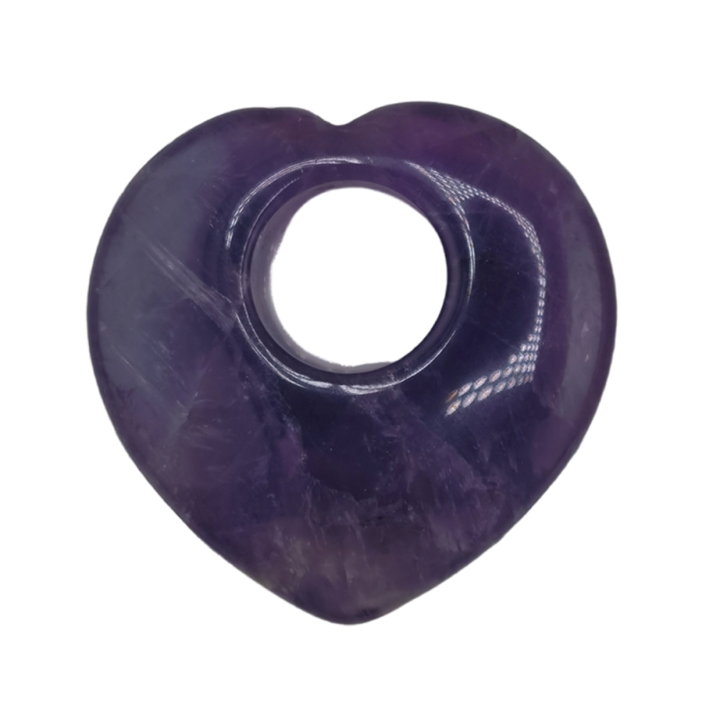 Gemstone 40MM Love Heart Stone Pendant for Making Jewelry
