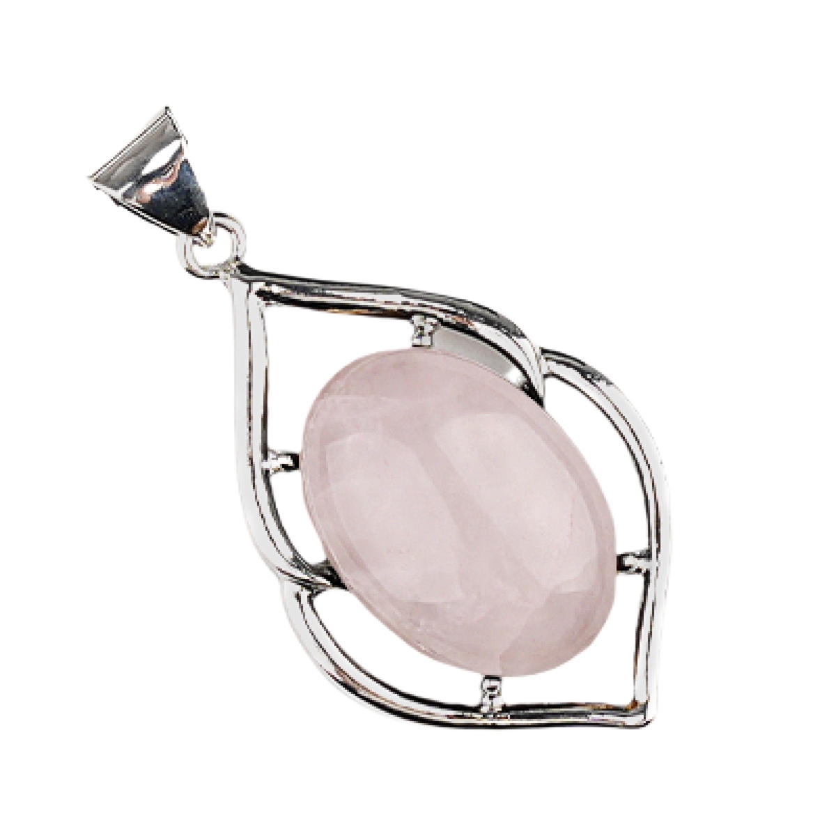 Silver Alloy Oval Cabs Stone Pendant for Making Jewelry SP14950S