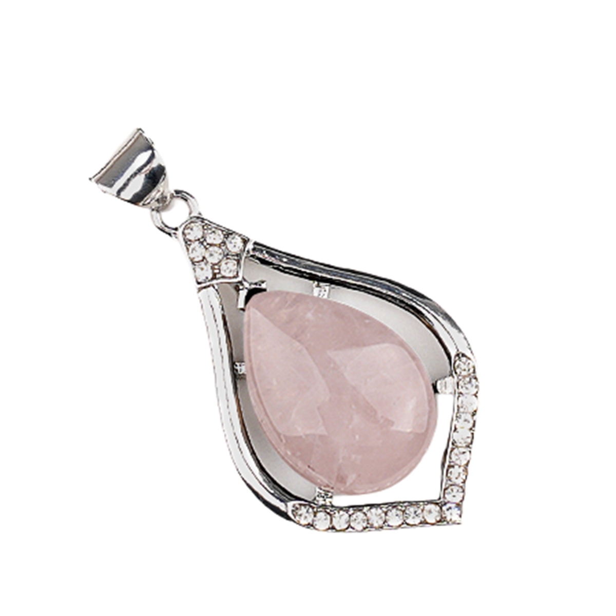 Silver Alloy Teardrop Cabs Stone Pendant for Making Jewelry SP1952S