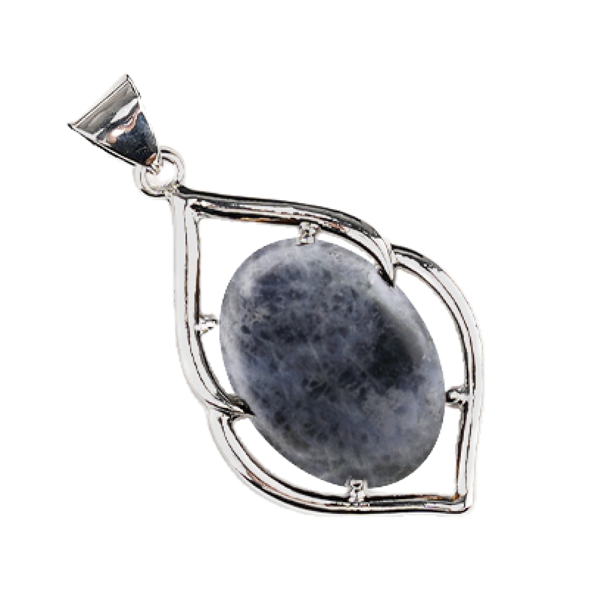 Silver Alloy Oval Cabs Stone Pendant for Making Jewelry SP14950S