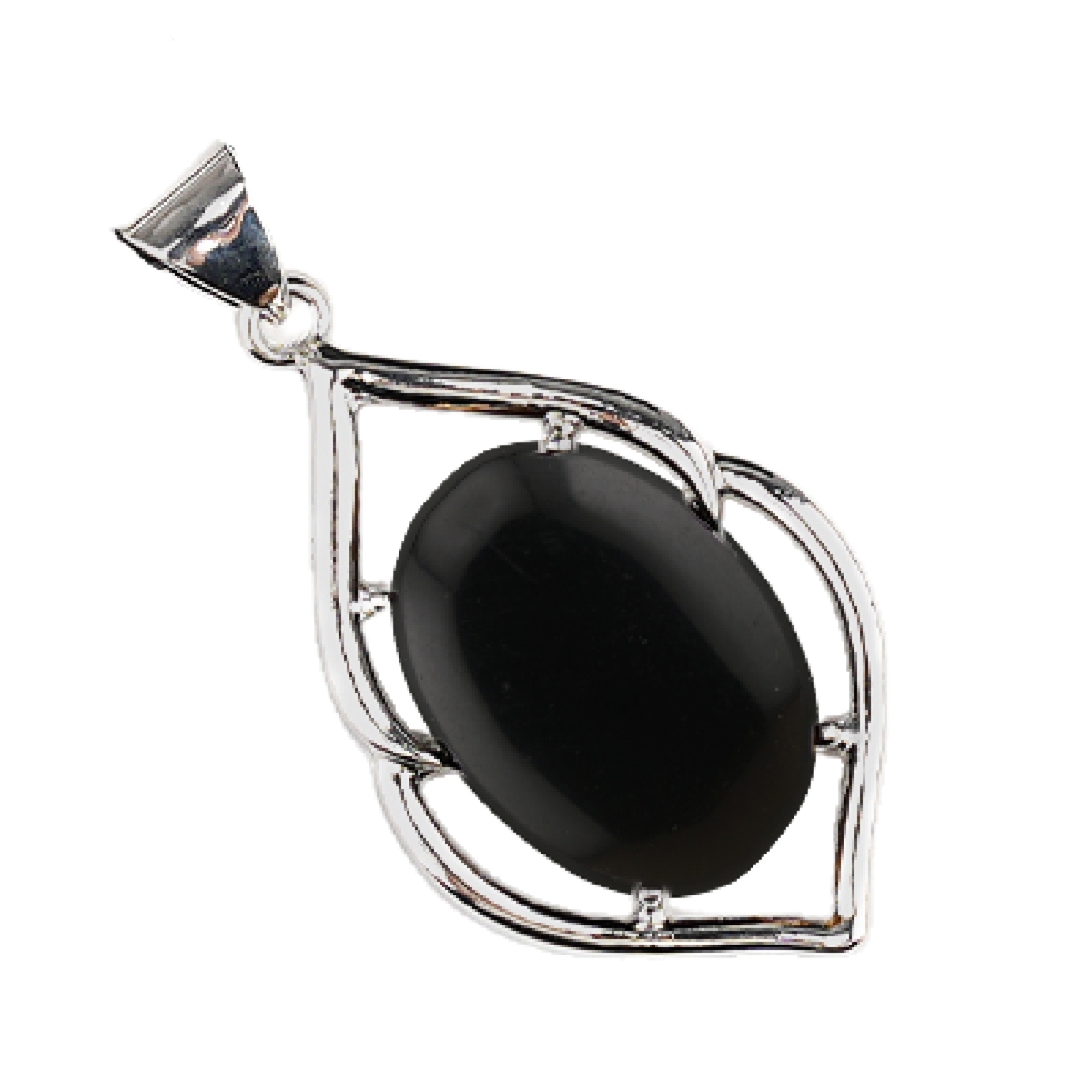 Silver Alloy Oval Cabs Stone Pendant for Making Jewelry SP14950S