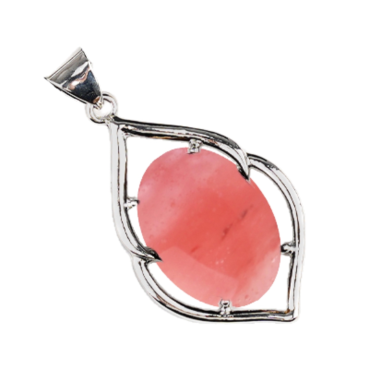 Silver Alloy Oval Cabs Stone Pendant for Making Jewelry SP14950S