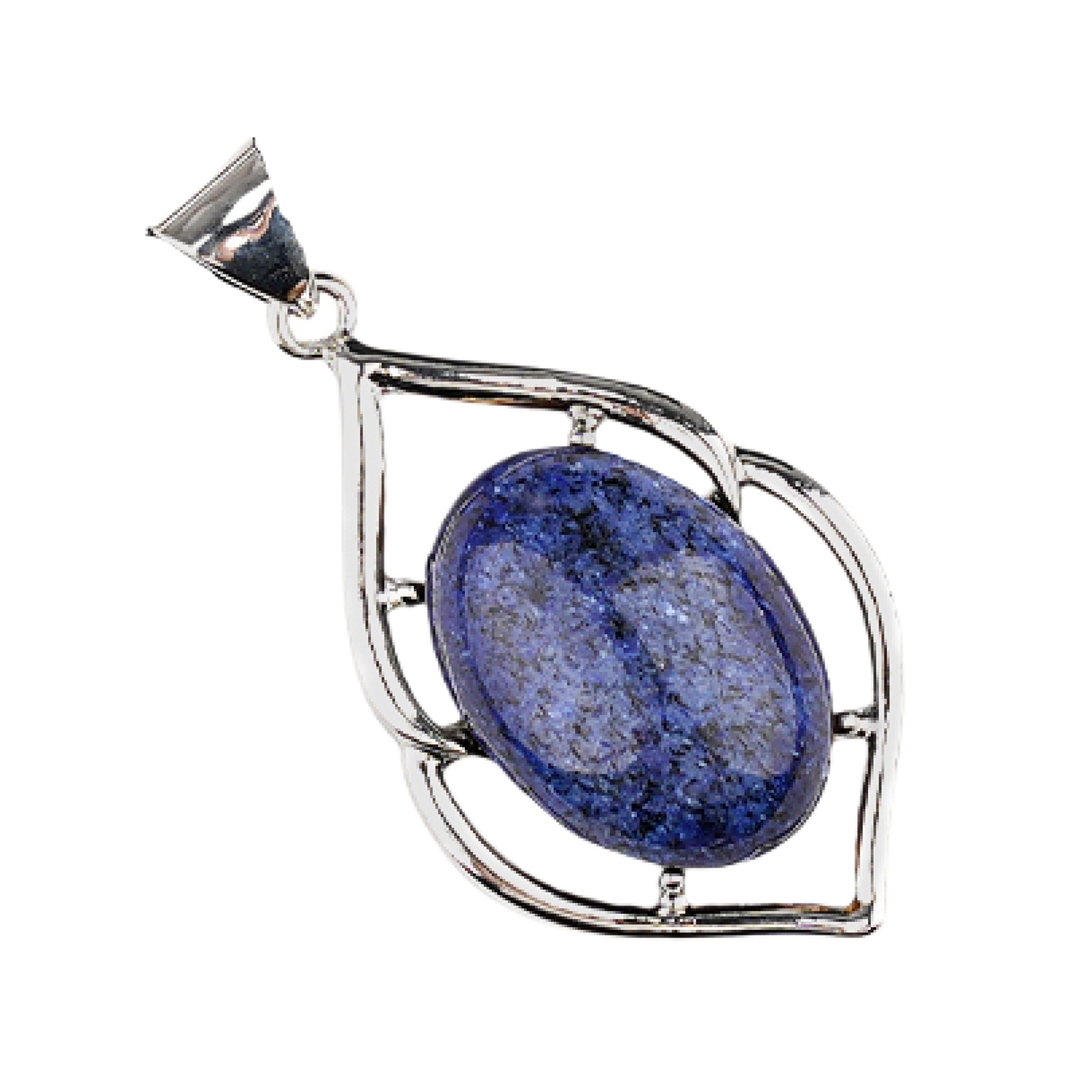 Silver Alloy Oval Cabs Stone Pendant for Making Jewelry SP14950S