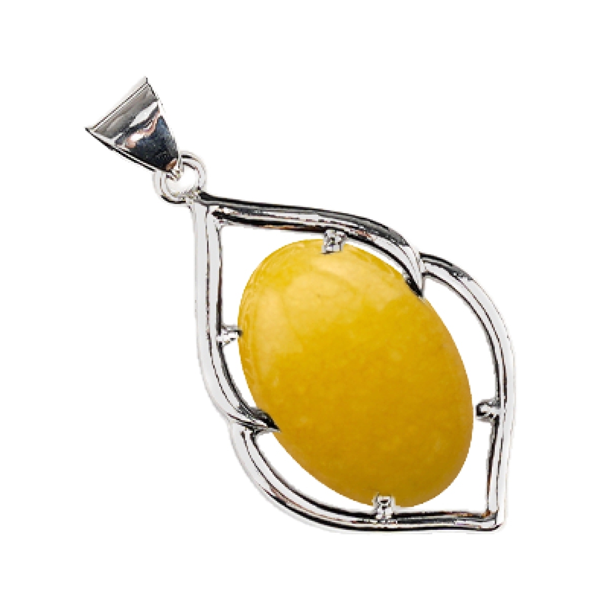 Silver Alloy Oval Cabs Stone Pendant for Making Jewelry SP14950S