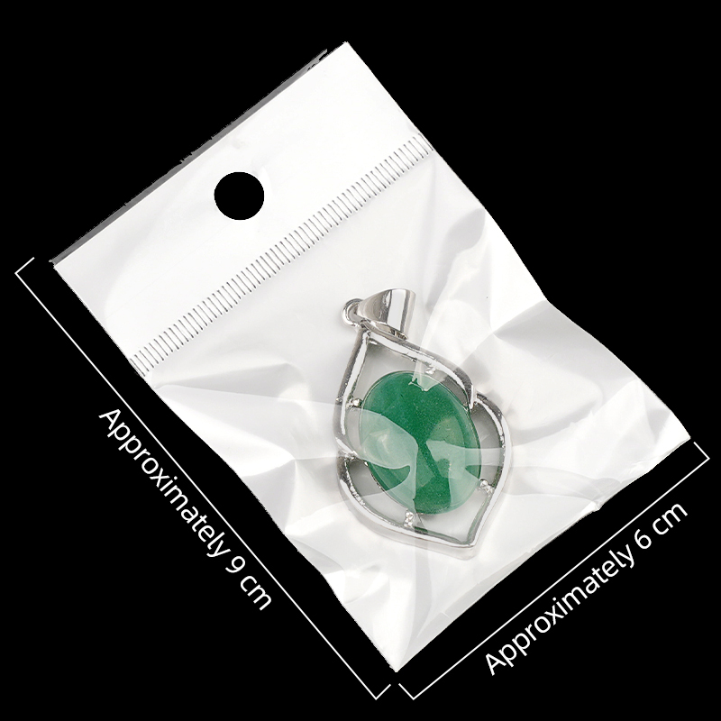 Silver Alloy Oval Cabs Stone Pendant for Making Jewelry SP14950S