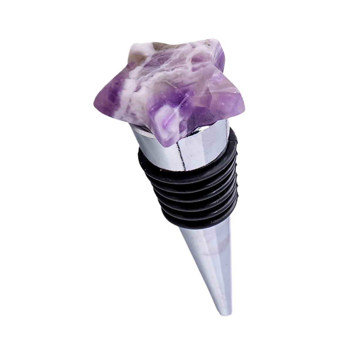 30MM Star Gemstone Stainless Steel Bottle Stopper