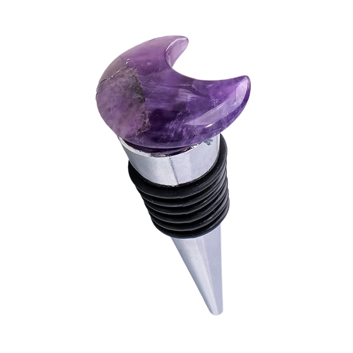 30MM Moon Gemstone Stainless Steel Bottle Stopper