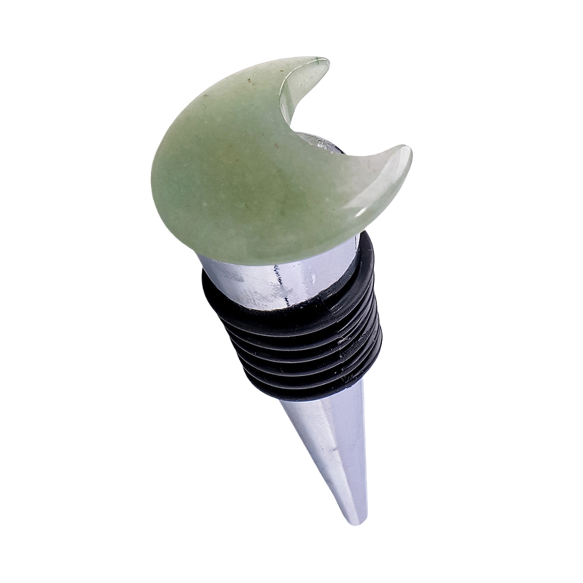 30MM Moon Gemstone Stainless Steel Bottle Stopper