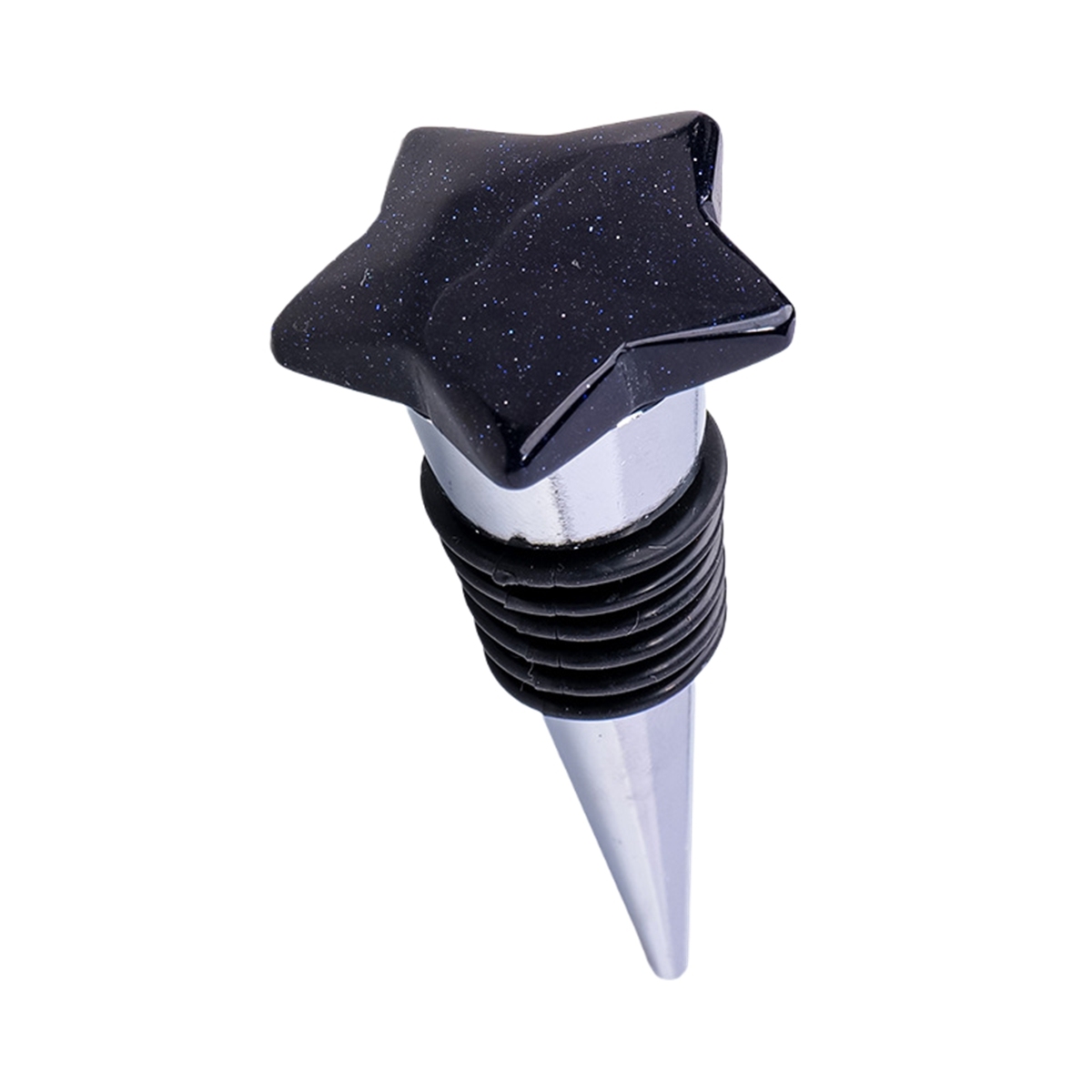 30MM Star Gemstone Stainless Steel Bottle Stopper