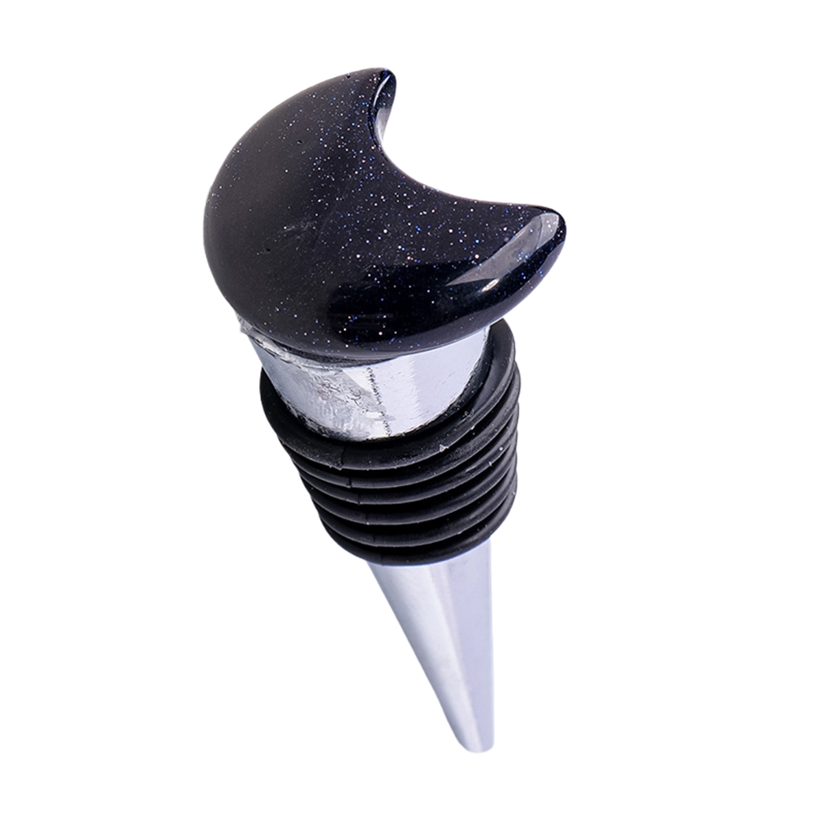 30MM Moon Gemstone Stainless Steel Bottle Stopper