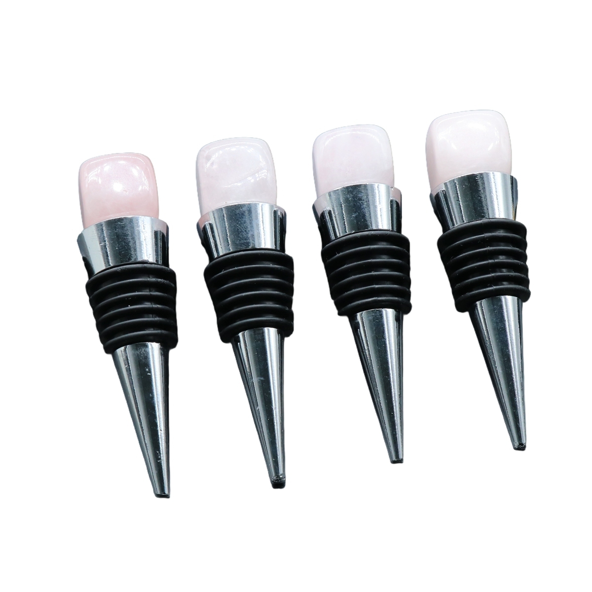 Cube Gemstone Stainless Steel Bottle Stopper