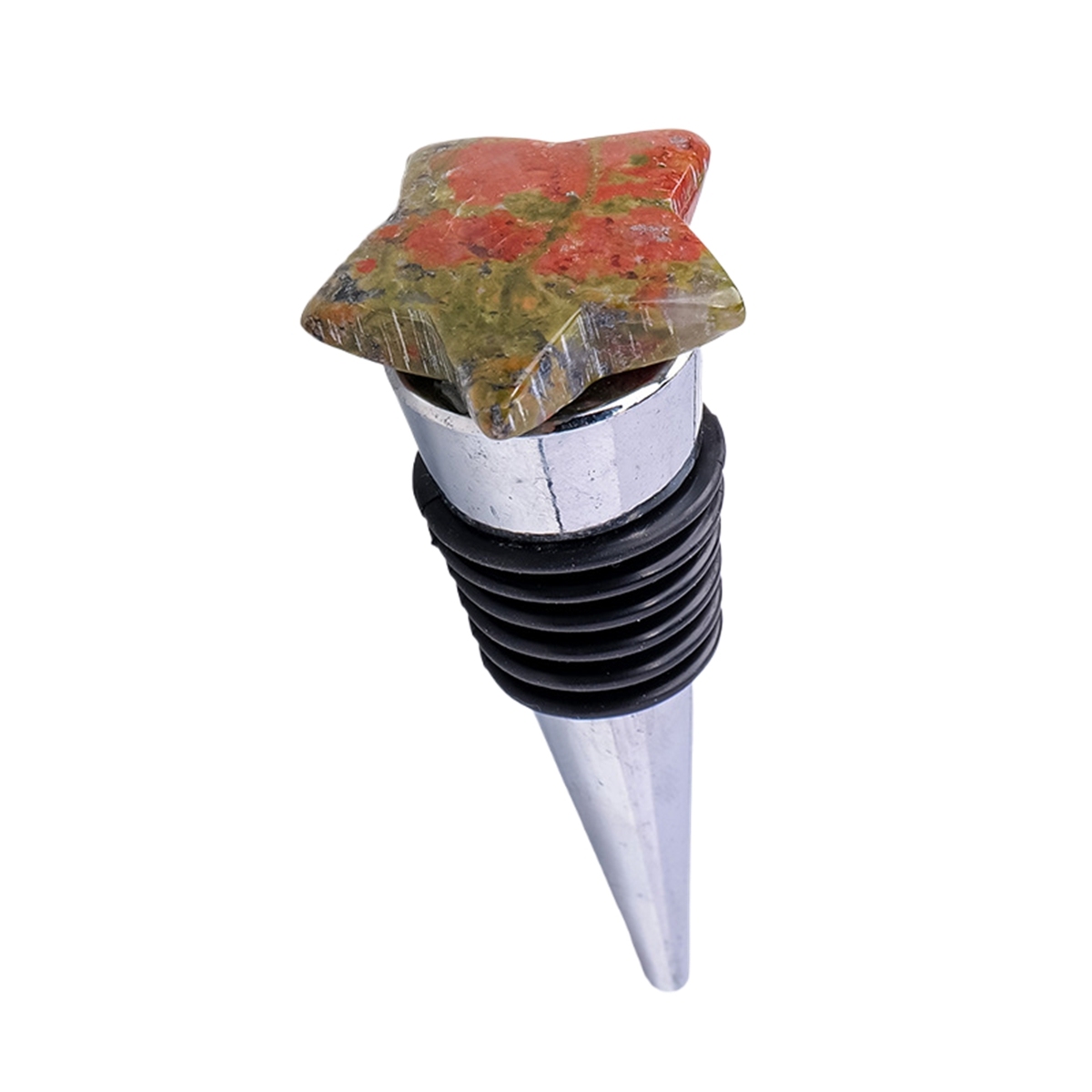 30MM Star Gemstone Stainless Steel Bottle Stopper