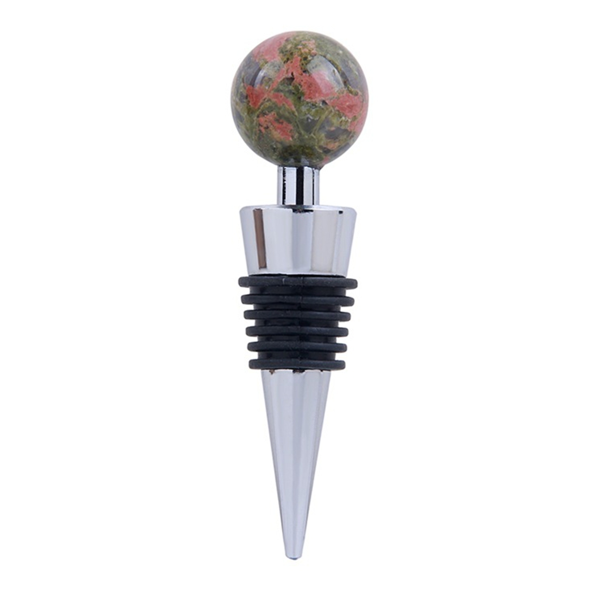 25mm Sphere Gemstone Stainless Steel Bottle Stopper