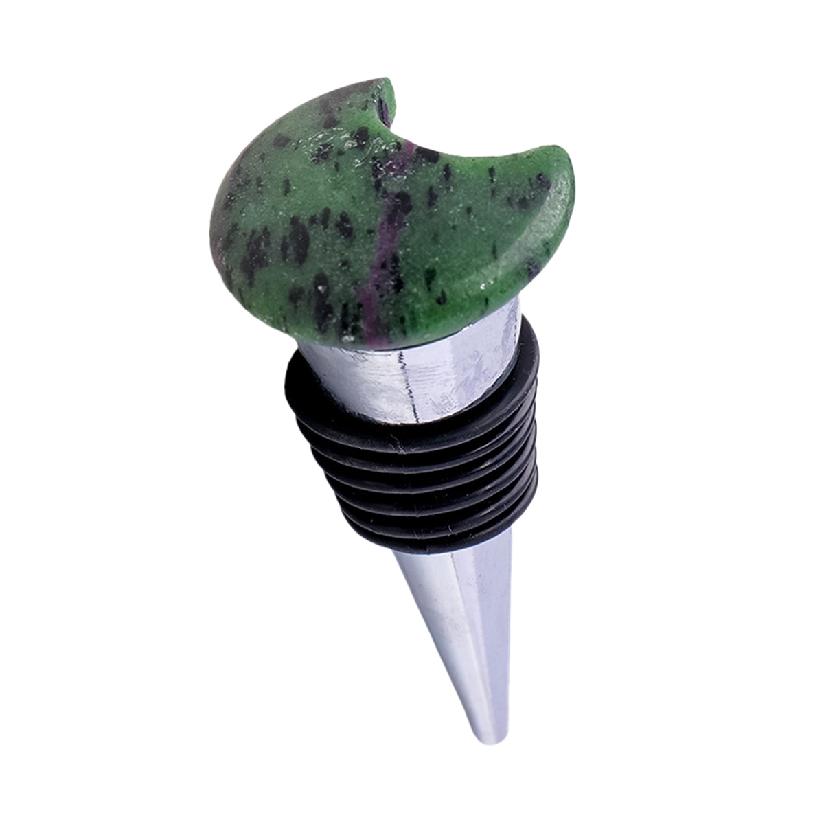 30MM Moon Gemstone Stainless Steel Bottle Stopper