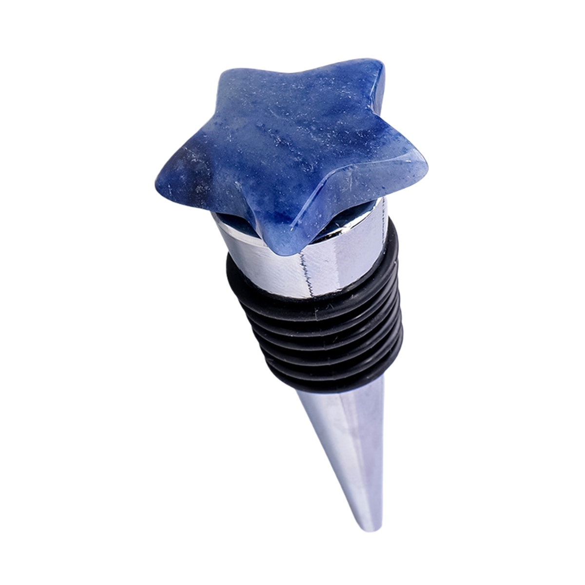 30MM Star Gemstone Stainless Steel Bottle Stopper