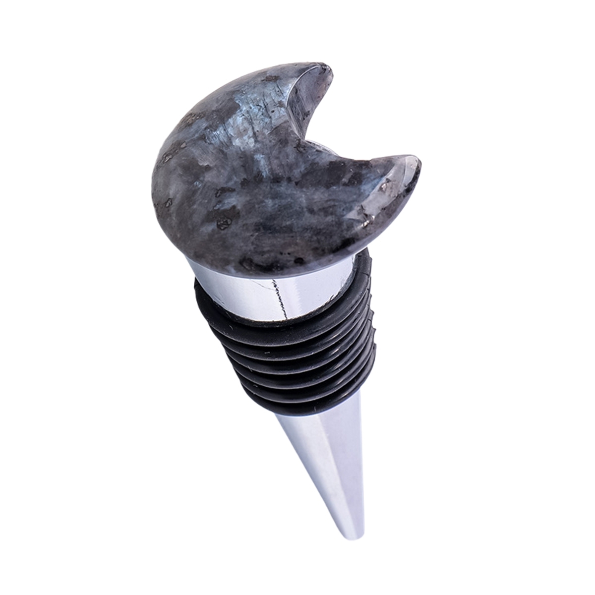 30MM Moon Gemstone Stainless Steel Bottle Stopper
