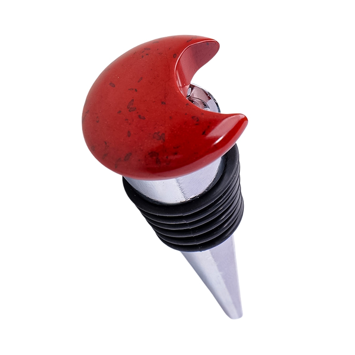 30MM Moon Gemstone Stainless Steel Bottle Stopper