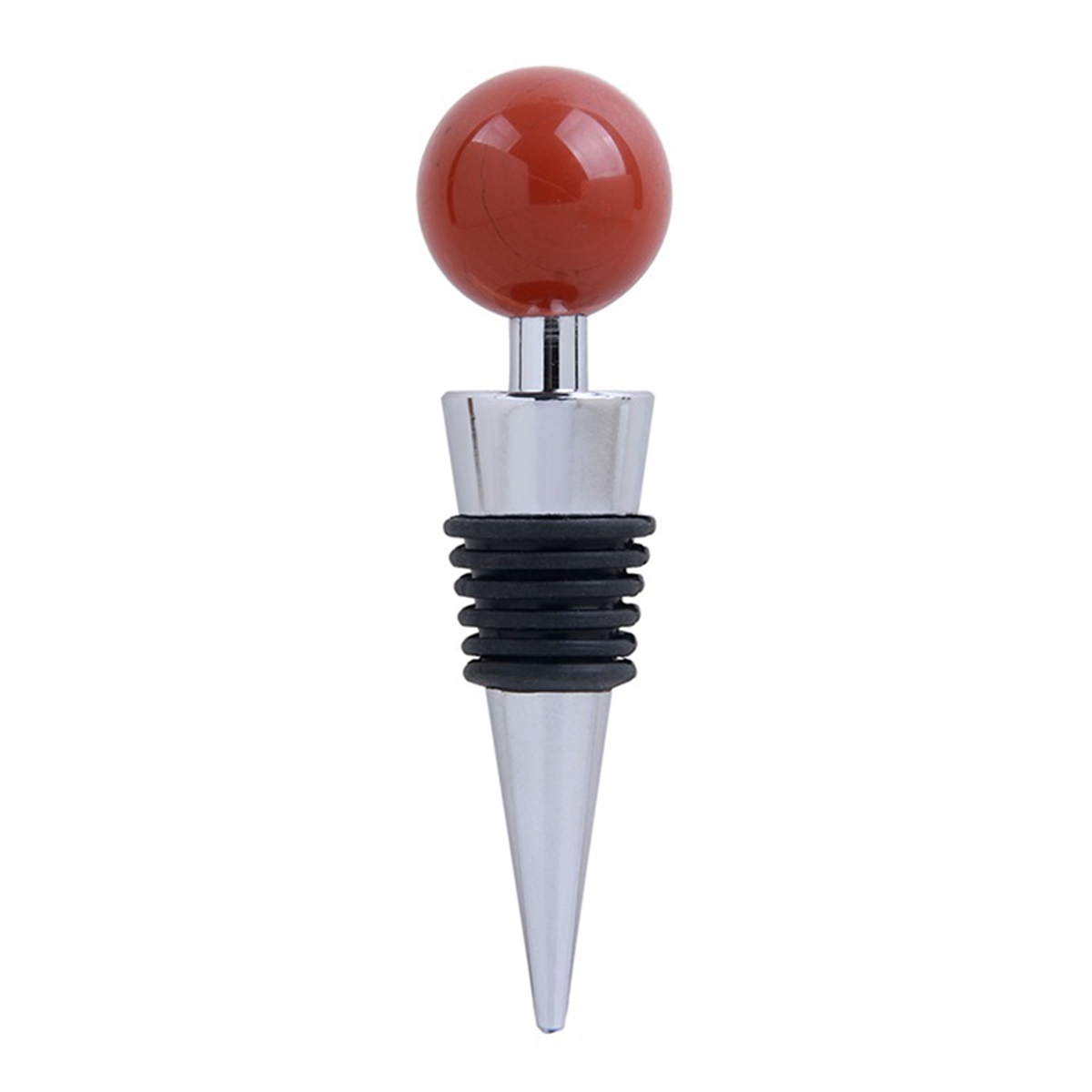 25mm Sphere Gemstone Stainless Steel Bottle Stopper