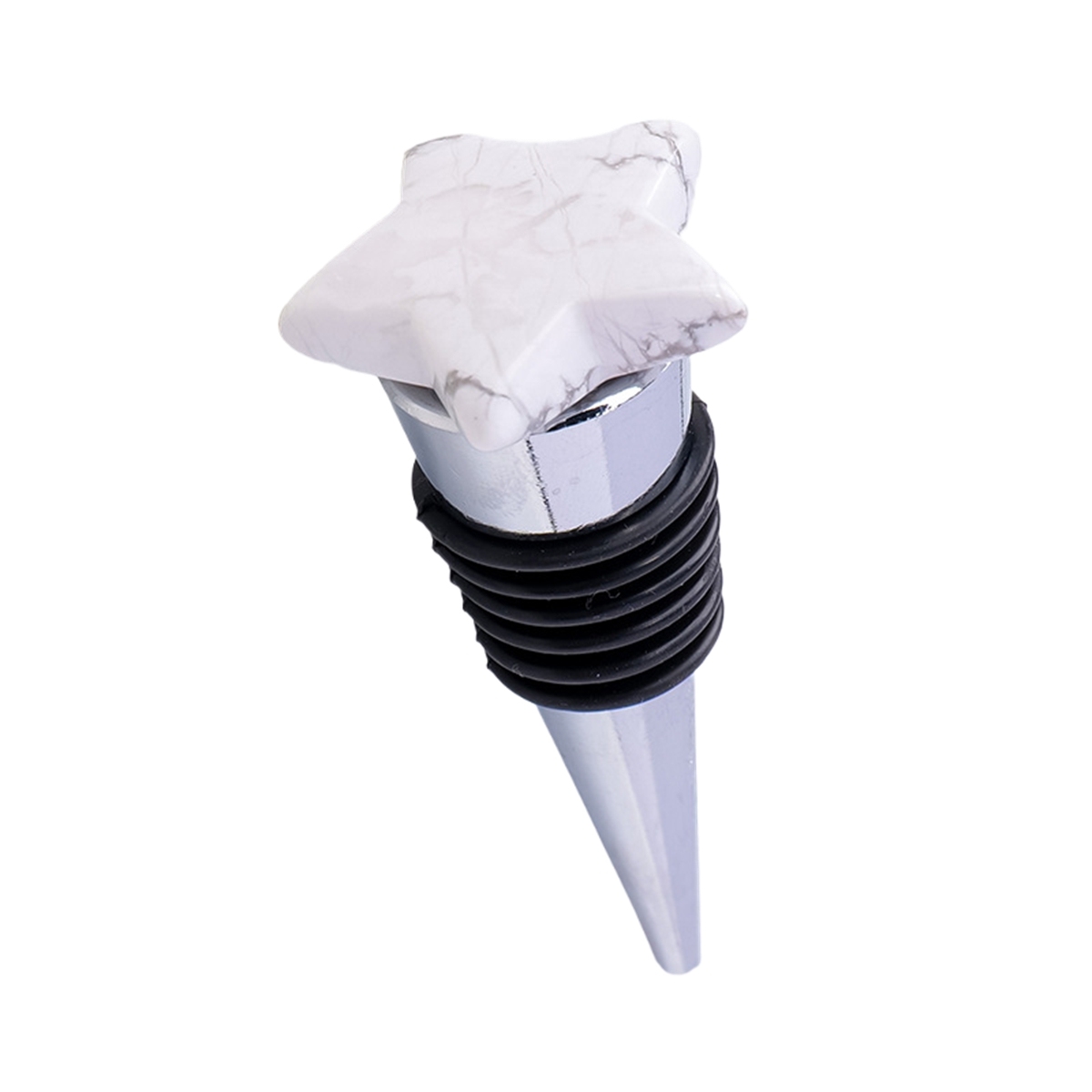 30MM Star Gemstone Stainless Steel Bottle Stopper
